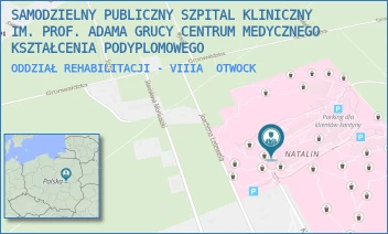 ODDZIAŁ REHABILITACJI - VIIIA - SAMODZIELNY PUBLICZNY SZPITAL KLINICZNY IM. PROF. ADAMA GRUCY CENTRUM MEDYCZNEGO KSZTAŁCENIA PODYPLOMOWEGO - KONARSKIEGO 13,  OTWOCK