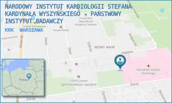 KRK - NARODOWY INSTYTUT KARDIOLOGII STEFANA KARDYNAŁA WYSZYŃSKIEGO - PAŃSTWOWY INSTYTUT BADAWCZY - ALPEJSKA 42,  WARSZAWA