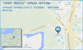 OŚRODEK REHABILITACJI DZIENNEJ - "SPORT MEDICA" SPÓŁKA AKCYJNA - PORY 78,  WARSZAWA MOKOTÓW