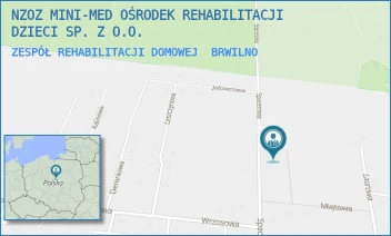 ZESPÓŁ REHABILITACJI DOMOWEJ - NZOZ MINI-MED OŚRODEK REHABILITACJI DZIECI SP. Z O.O. - MIĘTOWA 5,  BRWILNO