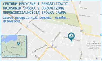 ZESPÓŁ REHABILITACJI DOMOWEJ - CENTRUM MEDYCZNE I REHABILITACJI KRIOSONIK SPÓŁKA Z OGRANICZONĄ ODPOWIEDZIALNOŚCIĄ SPÓŁKA KOMANDYTOWA - JÓZEFA PIŁSUDSKIEGO 1A, OSTRÓW MAZOWIECKA