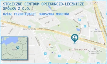 DZIAŁ FIZJOTERAPII - STOŁECZNE CENTRUM OPIEKUŃCZO-LECZNICZE SPÓŁKA Z O.O. - ALEJA WILANOWSKA 257,  WARSZAWA MOKOTÓW