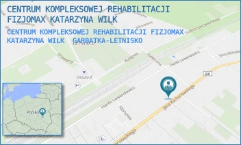 CENTRUM KOMPLEKSOWEJ REHABILITACJI FIZJOMAX KATARZYNA WILK - CENTRUM KOMPLEKSOWEJ REHABILITACJI FIZJOMAX KATARZYNA WILK - JANA KOCHANOWSKIEGO 153,  GARBATKA-LETNISKO