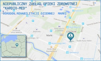 OŚRODEK REHABILITACJI DZIENNEJ - NIEPUBLICZNY ZAKŁAD OPIEKI ZDROWOTNEJ "KARDIO-MED" - SPORTOWA 3,  MARKI