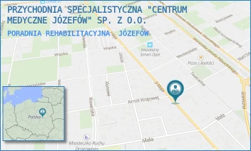PORADNIA REHABILITACYJNA - PRZYCHODNIA SPECJALISTYCZNA "CENTRUM MEDYCZNE JÓZEFÓW" SP. Z O.O. - ARMII KRAJOWEJ 5,  JÓZEFÓW