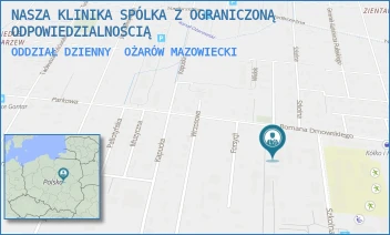 ODDZIAŁ DZIENNY - NASZA KLINIKA SPÓLKA Z OGRANICZONĄ ODPOWIEDZIALNOŚCIĄ - ROMANA DMOWSKIEGO 39,  OŻARÓW MAZOWIECKI