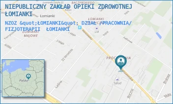 NZOZ "ŁOMIANKI" DZIAŁ /PRACOWNIA/ FIZJOTERAPII - NIEPUBLICZNY ZAKŁAD OPIEKI ZDROWOTNEJ ŁOMIANKI - WARSZAWSKA 31,  ŁOMIANKI