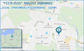 DZIAŁ (PRACOWNIA) FIZJOTERAPII - "FIZJO-PLUS" MARIUSZ DĄBROWSKI - KSIĘCIA WACŁAWA 15,  SIERPC