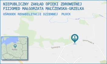 OŚRODEK REHABILITACJI DZIENNEJ - NIEPUBLICZNY ZAKŁAD OPIEKI ZDROWOTNEJ FIZJOMED MAŁGORZATA MALCZEWSKA-GRZELKA - JANA PAWŁA II 23A/U5,  PŁOCK