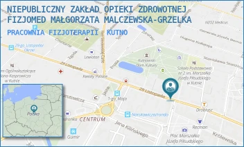 PRACOWNIA FIZJOTERAPII - NIEPUBLICZNY ZAKŁAD OPIEKI ZDROWOTNEJ FIZJOMED MAŁGORZATA MALCZEWSKA-GRZELKA - UL. 29 LISTOPADA 2,  KUTNO