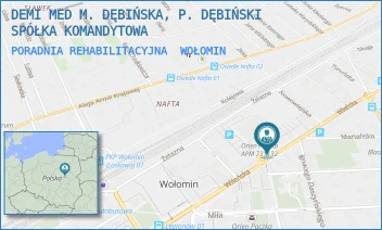 PORADNIA REHABILITACYJNA - DEMI MED M. DĘBIŃSKA, P. DĘBIŃSKI SPÓŁKA KOMANDYTOWA - WILEŃSKA 51,  WOŁOMIN