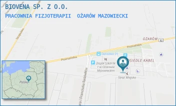PRACOWNIA FIZJOTERAPII - BIOVENA SP. Z O.O. - POZNAŃSKA 127A,  OŻARÓW MAZOWIECKI