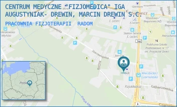 PRACOWNIA FIZJOTERAPII - CENTRUM MEDYCZNE "FIZJOMEDICA" IGA AUGUSTYNIAK- DREWIN, MARCIN DREWIN S.C. - WIERZBICKA 90,  RADOM
