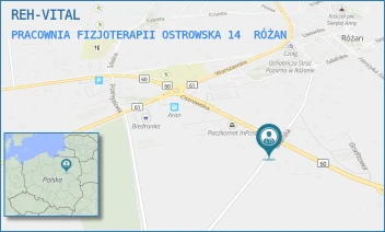 PRACOWNIA FIZJOTERAPII OSTROWSKA 14 - REH-VITAL - OSTROWSKA 14, RÓŻAN