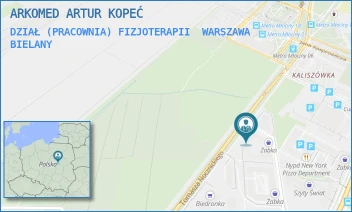 DZIAŁ (PRACOWNIA) FIZJOTERAPII - ARKOMED ARTUR KOPEĆ - TOMASZA NOCZNICKIEGO 25/U3,  WARSZAWA BIELANY