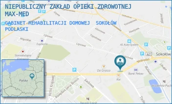GABINET REHABILITACJI DOMOWEJ - NIEPUBLICZNY ZAKŁAD OPIEKI ZDROWOTNEJ MAX-MED - WOLNOŚCI 12,  SOKOŁÓW PODLASKI