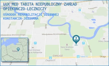 OŚRODEK REHABILITACJI DZIENNEJ - "LUX MED CENTRUM OPIEKI I REHABILITACJI" SPÓŁKA Z OGRANICZONĄ ODPOWIEDZIALNOŚCIĄ - DŁUGA 43,  KONSTANCIN-JEZIORNA