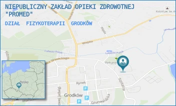 DZIAŁ  FIZYKOTERAPII - NIEPUBLICZNY ZAKŁAD OPIEKI ZDROWOTNEJ "PROMED" - UL. UL.SZPITALNA 13,  GRODKÓW