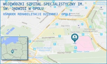 OŚRODEK REHABILITACJI DZIENNEJ - WOJEWÓDZKI SZPITAL SPECJALISTYCZNY IM. ŚW. JADWIGI W OPOLU - UL. WODOCIĄGOWA 4,  OPOLE