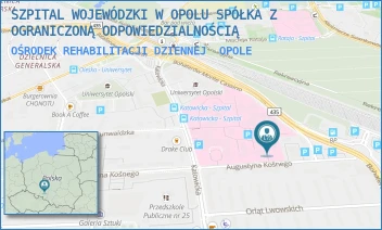 OŚRODEK REHABILITACJI DZIENNEJ - SZPITAL WOJEWÓDZKI W OPOLU SPÓŁKA Z OGRANICZONĄ ODPOWIEDZIALNOŚCIĄ - UL. KATOWICKA 64A,  OPOLE