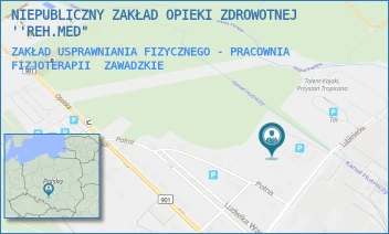 ZAKŁAD USPRAWNIANIA FIZYCZNEGO - PRACOWNIA FIZJOTERAPII - NIEPUBLICZNY ZAKŁAD OPIEKI ZDROWOTNEJ ''REH.MED" - UL. LUBLINIECKA 7,  ZAWADZKIE