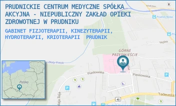 GABINET FIZJOTERAPII, KINEZYTERAPII, HYDROTERAPII, KRIOTERAPII - PRUDNICKIE CENTRUM MEDYCZNE SPÓŁKA AKCYJNA - NIEPUBLICZNY ZAKŁAD OPIEKI ZDROWOTNEJ W PRUDNIKU - UL. PIASTOWSKA 64,  PRUDNIK
