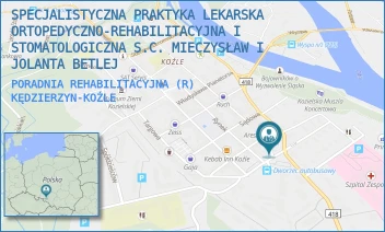 PORADNIA REHABILITACYJNA (R) - SPECJALISTYCZNA PRAKTYKA LEKARSKA ORTOPEDYCZNO-REHABILITACYJNA I STOMATOLOGICZNA S.C. MIECZYSŁAW I JOLANTA BETLEJ - UL. RACŁAWICKA 20,  KĘDZIERZYN-KOŹLE