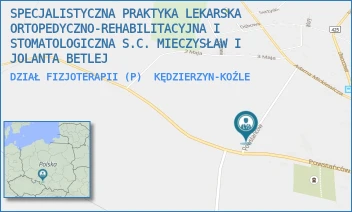 DZIAŁ FIZJOTERAPII (P) - SPECJALISTYCZNA PRAKTYKA LEKARSKA ORTOPEDYCZNO-REHABILITACYJNA I STOMATOLOGICZNA S.C. MIECZYSŁAW I JOLANTA BETLEJ - UL. POWSTAŃCÓW 68,  KĘDZIERZYN-KOŹLE