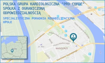 SPECJALISTYCZNA PORADNIA REHABILITACYJNA - POLSKA GRUPA KARDIOLOGICZNA "PRO CORDE" SPÓŁKA Z OGRANICZONĄ ODPOWIEDZIALNOŚCIĄ - UL. PL. JÓZEFA PIŁSUDSKIEGO 11A,  OPOLE