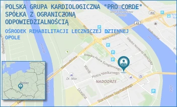 OŚRODEK REHABILITACJI LECZNICZEJ DZIENNEJ - POLSKA GRUPA KARDIOLOGICZNA "PRO CORDE" SPÓŁKA Z OGRANICZONĄ ODPOWIEDZIALNOŚCIĄ - UL. PL. JÓZEFA PIŁSUDSKIEGO 11A,  OPOLE