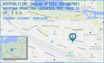 OŚRODEK DZIENNY - NIEPUBLICZNY ZAKŁAD OPIEKI ZDROWOTNEJ GRUPOWA PRAKTYKA LEKARSKA PRO-FAMILIA SP. Z O.O. - UL. POCZTOWA 7,  NAMYSŁÓW