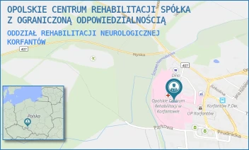ODDZIAŁ REHABILITACJI NEUROLOGICZNEJ - OPOLSKIE CENTRUM REHABILITACJI SPÓŁKA Z OGRANICZONĄ ODPOWIEDZIALNOŚCIĄ - UL. WYZWOLENIA 11,  KORFANTÓW