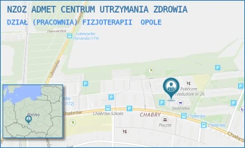 DZIAŁ (PRACOWNIA) FIZJOTERAPII - NZOZ ADMET CENTRUM UTRZYMANIA ZDROWIA - UL. CHABRÓW 58,  OPOLE