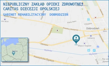 GABINET REHABILITACYJNY - NIEPUBLICZNY ZAKŁAD OPIEKI ZDROWOTNEJ CARITAS DIECEZJI OPOLSKIEJ - UL. OPOLSKA 2,  DOBRODZIEŃ