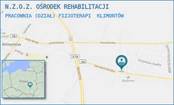 PRACOWNIA (DZIAŁ) FIZJOTERAPI - N.Z.O.Z. OŚRODEK REHABILITACJI - SANDOMIERSKA 61,  KLIMONTÓW