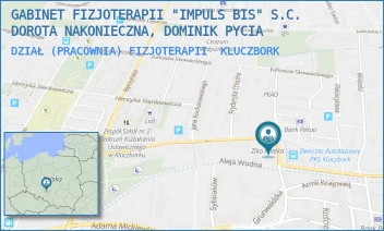 DZIAŁ (PRACOWNIA) FIZJOTERAPII - GABINET FIZJOTERAPII "IMPULS BIS" S.C. DOROTA NAKONIECZNA, DOMINIK PYCIA - UL. GRUNWALDZKA 20,  KLUCZBORK