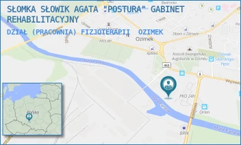 DZIAŁ (PRACOWNIA) FIZJOTERAPII - SŁOMKA SŁOWIK AGATA "POSTURA" GABINET REHABILITACYJNY - UL. HUTNICZA 5,  OZIMEK