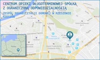 ZESPÓL REHABILITACJI DOMOWEJ W RZESZOWIE - CENTRUM OPIEKI DŁUGOTERMINOWEJ SPÓŁKA Z OGRANICZONĄ ODPOWIEDZIALNOŚCIĄ - UL. ZAGŁOBY 7,  RZESZÓW