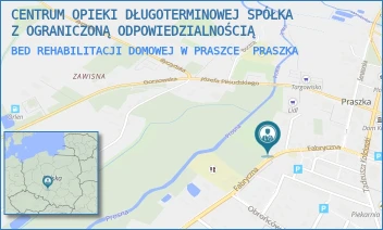 BED REHABILITACJI DOMOWEJ W PRASZCE - CENTRUM OPIEKI DŁUGOTERMINOWEJ SPÓŁKA Z OGRANICZONĄ ODPOWIEDZIALNOŚCIĄ - UL. FABRYCZNA 14A,  PRASZKA