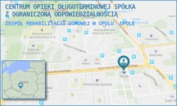 ZESPÓŁ REHABILITACJI DOMOWEJ W OPOLU - CENTRUM OPIEKI DŁUGOTERMINOWEJ SPÓŁKA Z OGRANICZONĄ ODPOWIEDZIALNOŚCIĄ - UL. RZESZOWSKA 30/1,  OPOLE