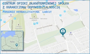 PORADNIA REHABILITACYJNA - CENTRUM OPIEKI DŁUGOTERMINOWEJ SPÓŁKA Z OGRANICZONĄ ODPOWIEDZIALNOŚCIĄ - UL. PUŁKOWNIKA LEOPOLDA LISA-KULI 1,  ŁAŃCUT