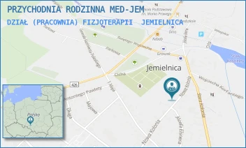 DZIAŁ (PRACOWNIA) FIZJOTERAPII - PRZYCHODNIA RODZINNA MED-JEM - UL. NOWA KOLONIA 14,  JEMIELNICA
