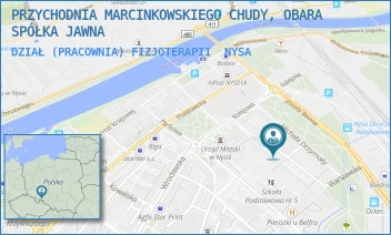 DZIAŁ (PRACOWNIA) FIZJOTERAPII - PRZYCHODNIA MARCINKOWSKIEGO CHUDY, OBARA SPÓŁKA JAWNA - UL. KAROLA MARCINKOWSKIEGO 2-4,  NYSA