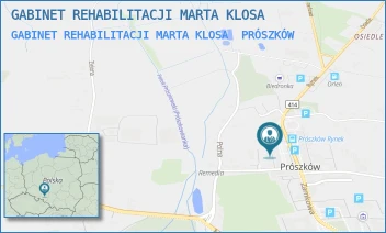 GABINET REHABILITACJI MARTA KLOSA - GABINET REHABILITACJI MARTA KLOSA - UL. RYNEK 7,  PRÓSZKÓW