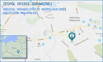 ODDZIAŁ REHABILITACJI NEUROLOGICZNEJ - ZESPÓŁ OPIEKI ZDROWOTNEJ - UL. WYSPIAŃSKIEGO 14,  SĘDZISZÓW MAŁOPOLSKI