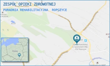 PORADNIA REHABILITACYJNA - ZESPÓŁ OPIEKI ZDROWOTNEJ - UL. KSIĘDZA KARDYNAŁA STEFANA WYSZYŃSKIEGO 54,  ROPCZYCE