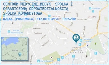 DZIAŁ (PRACOWNIA) FIZJOTERAPII - CENTRUM MEDYCZNE MEDYK  SPÓŁKA Z OGRANICZONĄ ODPOWIEDZIALNOŚCIĄ SPÓŁKA KOMANDYTOWA - UL. IGNACEGO ŁUKASIEWICZA 88,  RZESZÓW