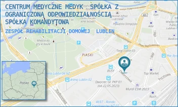 ZESPÓŁ REHABILITACJI DOMOWEJ - CENTRUM MEDYCZNE MEDYK  SPÓŁKA Z OGRANICZONĄ ODPOWIEDZIALNOŚCIĄ SPÓŁKA KOMANDYTOWA - MŁYŃSKA 14A,  LUBLIN