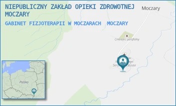 GABINET FIZJOTERAPII W MOCZARACH - NIEPUBLICZNY ZAKŁAD OPIEKI ZDROWOTNEJ MOCZARY - UL. MOCZARY 44,  MOCZARY