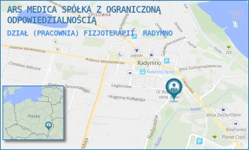 DZIAŁ (PRACOWNIA) FIZJOTERAPII - ARS MEDICA SPÓŁKA Z OGRANICZONĄ ODPOWIEDZIALNOŚCIĄ - UL. LEGIONÓW 1,  RADYMNO